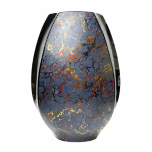 Gilded ceramic vase