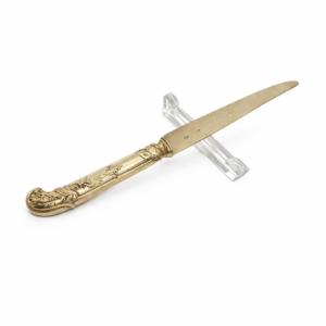 Vintage Set of 6 Crystal Knife Rests