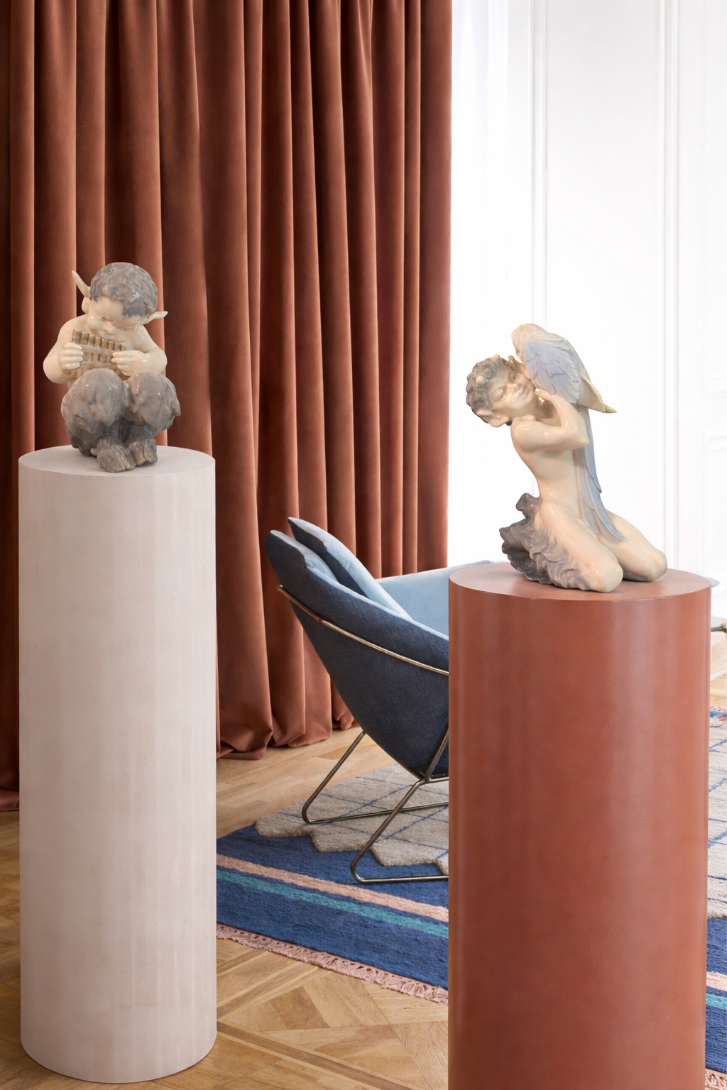 Royal Copenhagen Porcelain Figurines of Fauns - Image 3