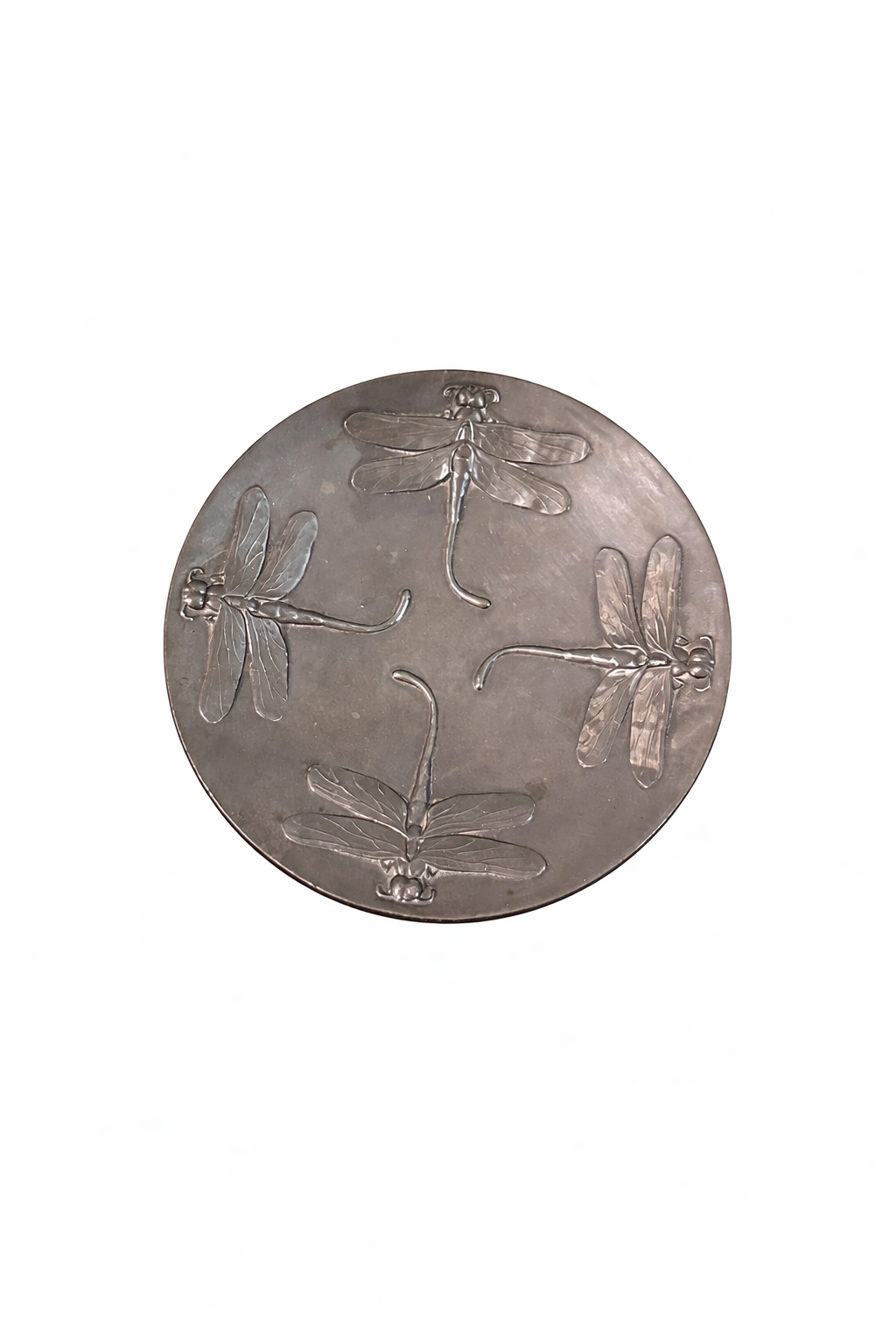 Christofle Silver-Plated Dragonfly "Libellule”Vase with Tray set - Image 4