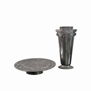 Christofle Silver-Plated Dragonfly "Libellule”Vase with Tray set