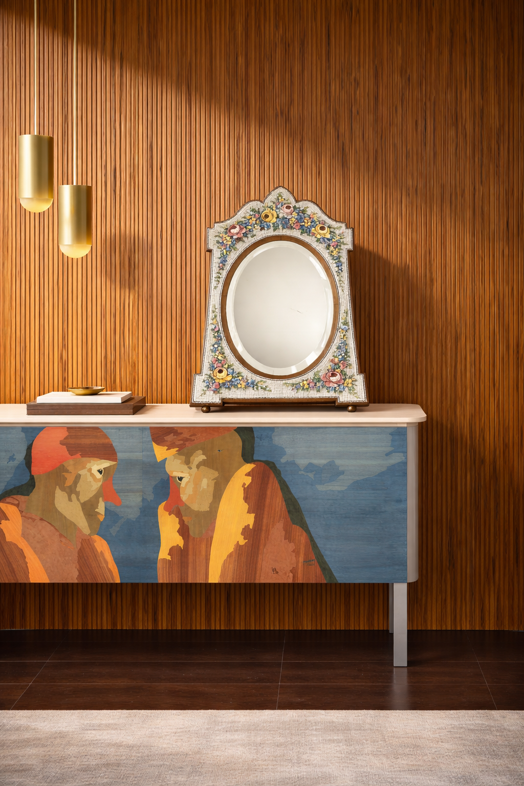 Venetian Micro-Mosaic Table Mirror, Late 19th Century - Image 3