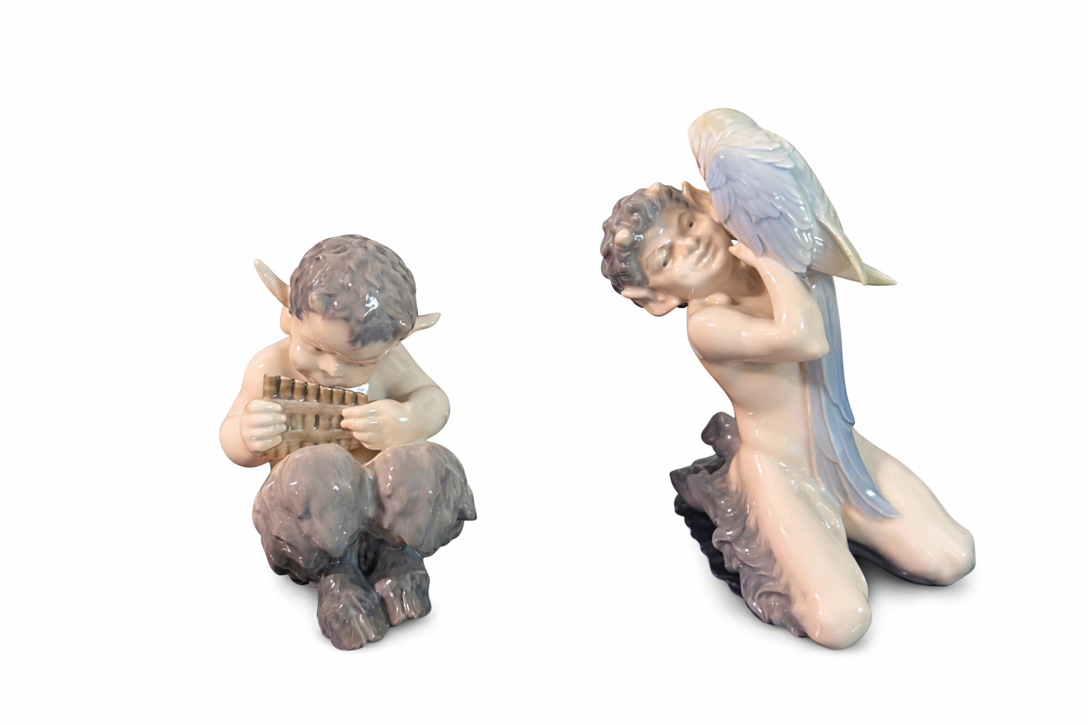Royal Copenhagen Porcelain Figurines of Fauns