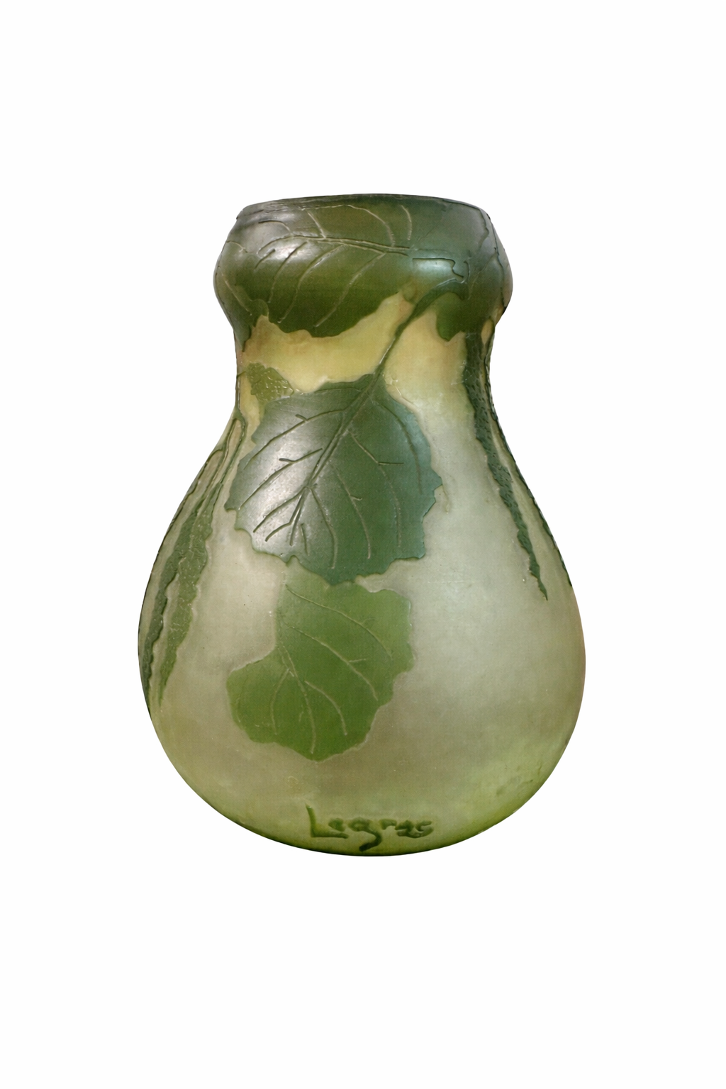 Art Nouveau Legras Cameo Glass Vase, France - Image 2