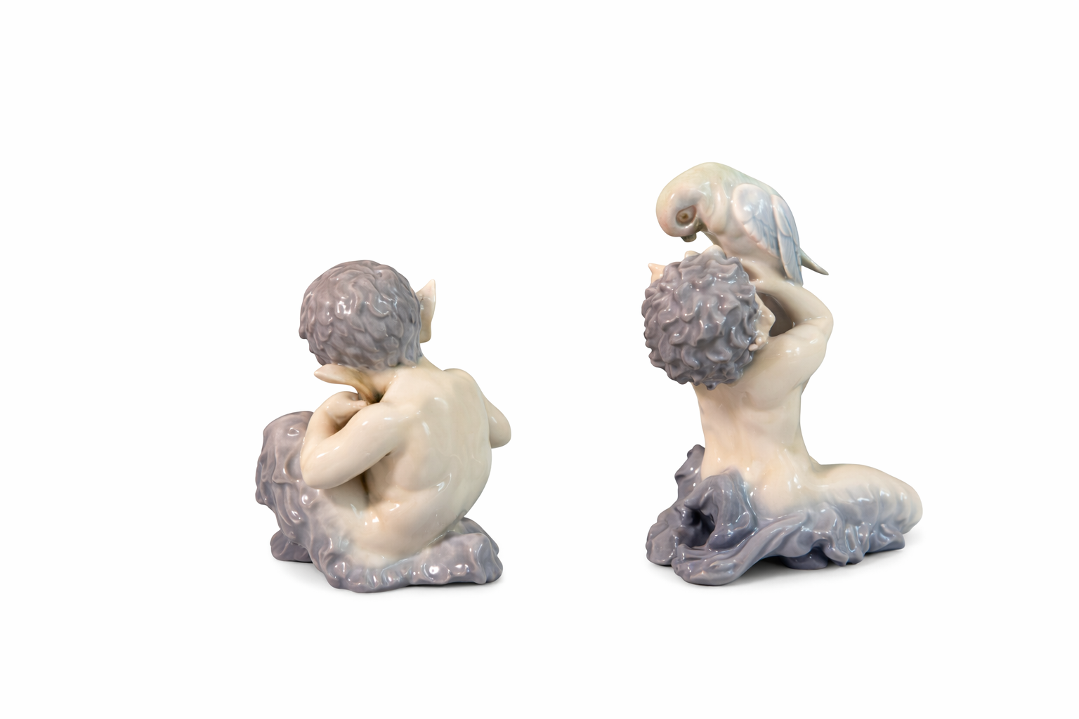 Royal Copenhagen Porcelain Figurines of Fauns - Image 2