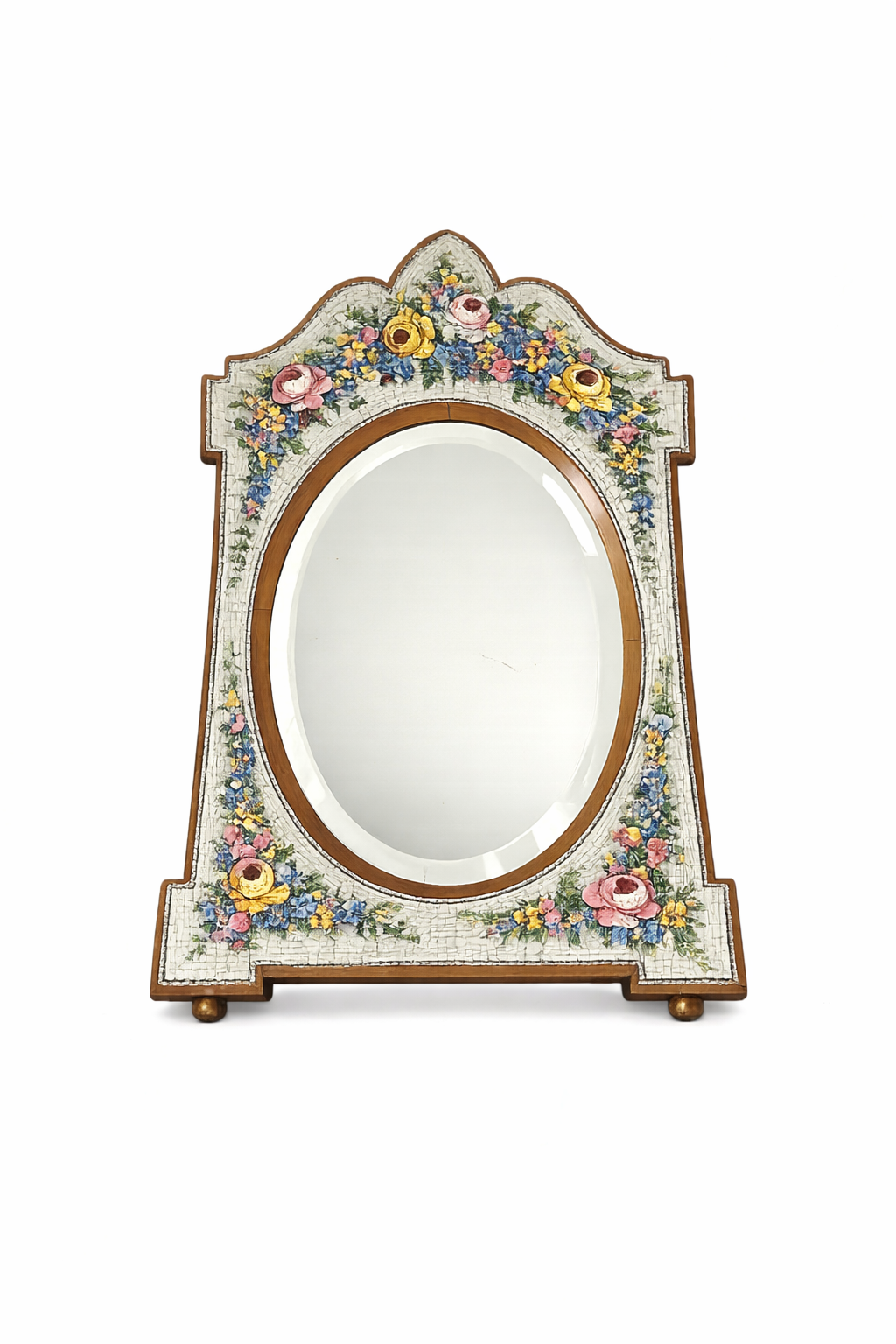 Venetian Micro-Mosaic Table Mirror, Late 19th Century