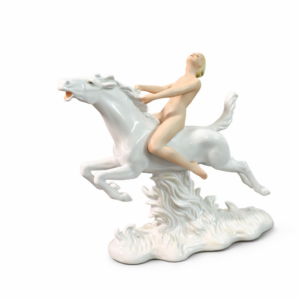 Schau Bach-Kunst Statue of a Nude woman on Horseback