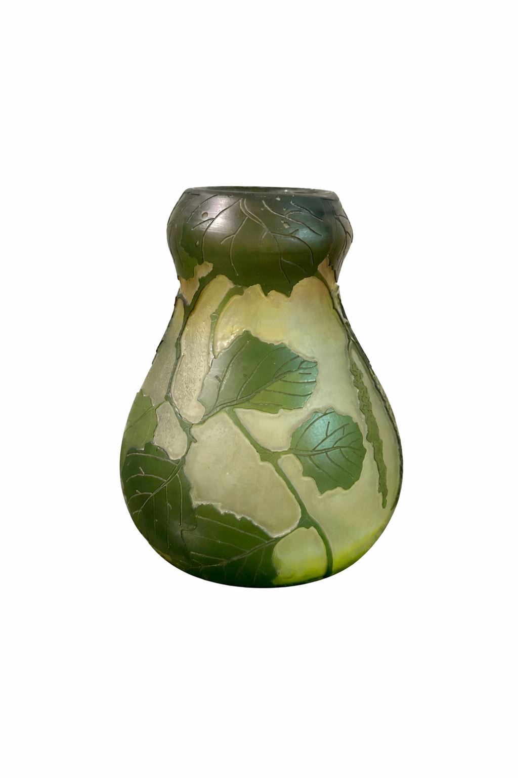Art Nouveau Legras Cameo Glass Vase, France