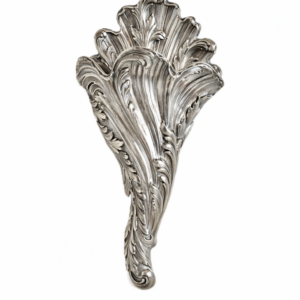 French Silver Hanging Vase In Rococo Style