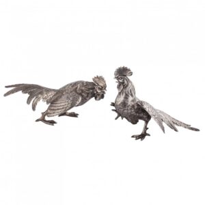 Silver pair of figures
